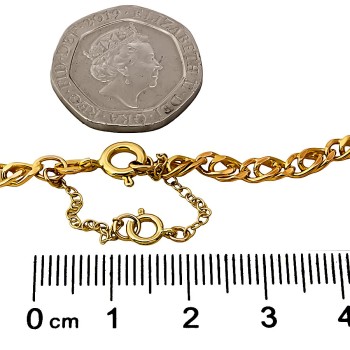 9ct gold 13.1g 22 inch double curb Chain